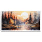 Canvas Myntra beautiful-painting- Sunrise Serenity Wall Painting for Living Room, Bedroom, Office.