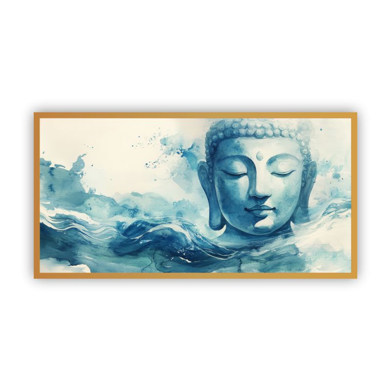 Serenity of Lord Buddha Wall Paintings by Canvas Myntra