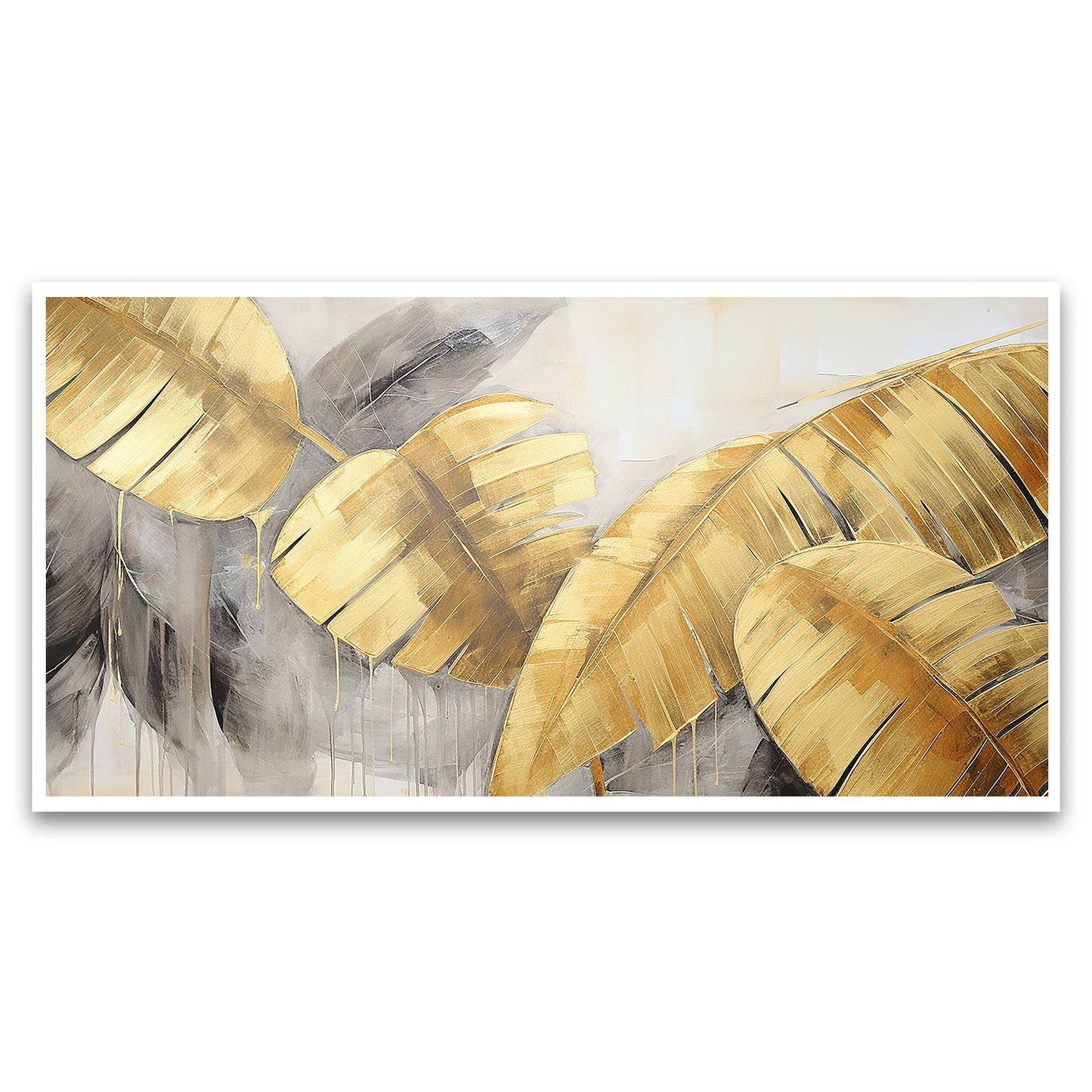 Canvas Myntra abstract-art-restore-ancient-ways-nostalgia-golden-touch Wall Painting for Living Room, Bedroom, Office.