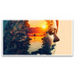 Canvas Myntra double-exposure-woman-portrait-with-orange-sunset-peaceful-mind Canvas Wall Painting for Living Room, Bedroom, Office.