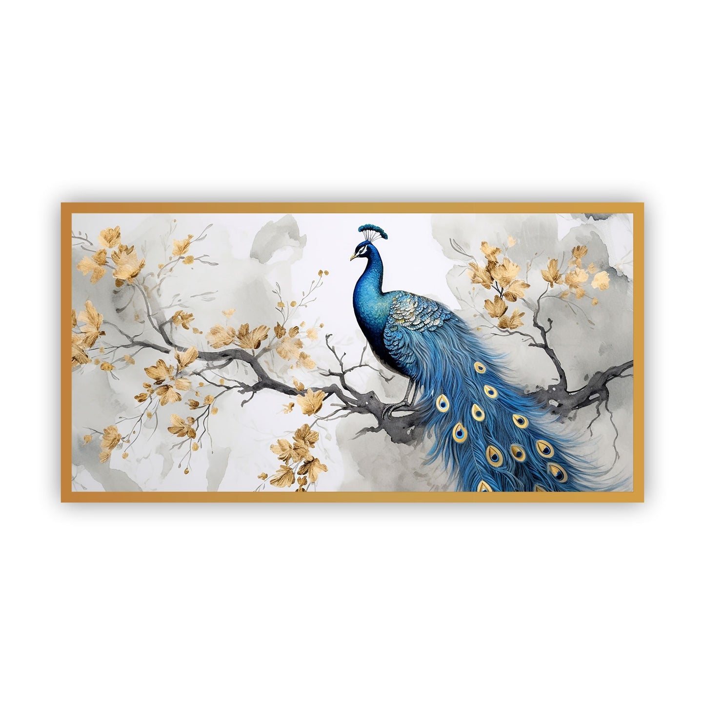 Peacock Spiritual Wall Painting | Perfect Home Decor by Canvas Myntra