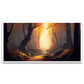 Canvas Myntra autumn-forest-acrylic-painting-spooky-mystery-dusk Wall Painting for Living Room, Bedroom, Office.