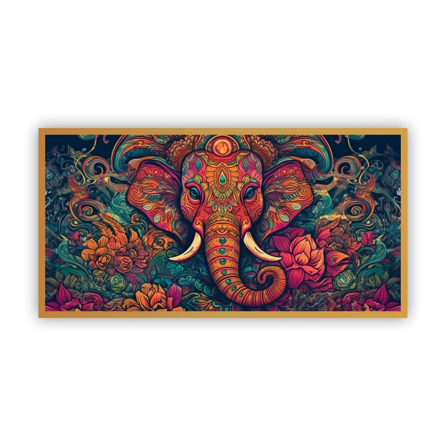 Lord Ganesha Wall Painting | Spiritual Decor by Canvas Myntra