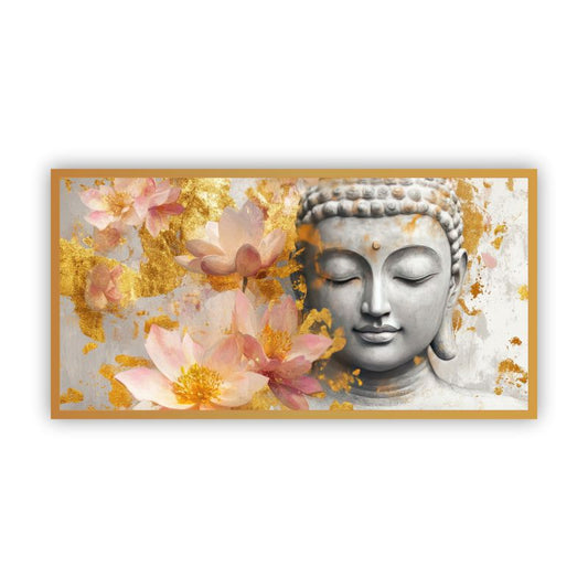 Serenity of Lord Buddha Wall Paintings by Canvas Myntra