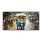 Beautiful Street Road Painting in Rain | Atmospheric Urban Landscape Wall Art