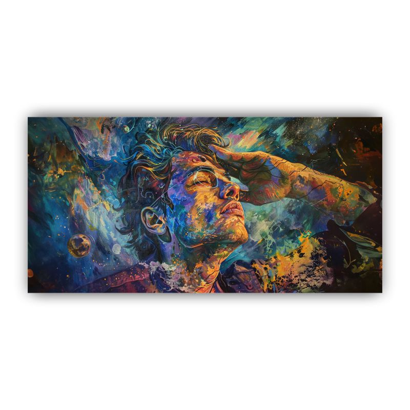 Abstract Figures in Motion: Wall Paintings by Canvas Myntra