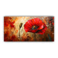 Elegant Floral Wall Art for Office & Living Room Decor | Modern Canvas Painting