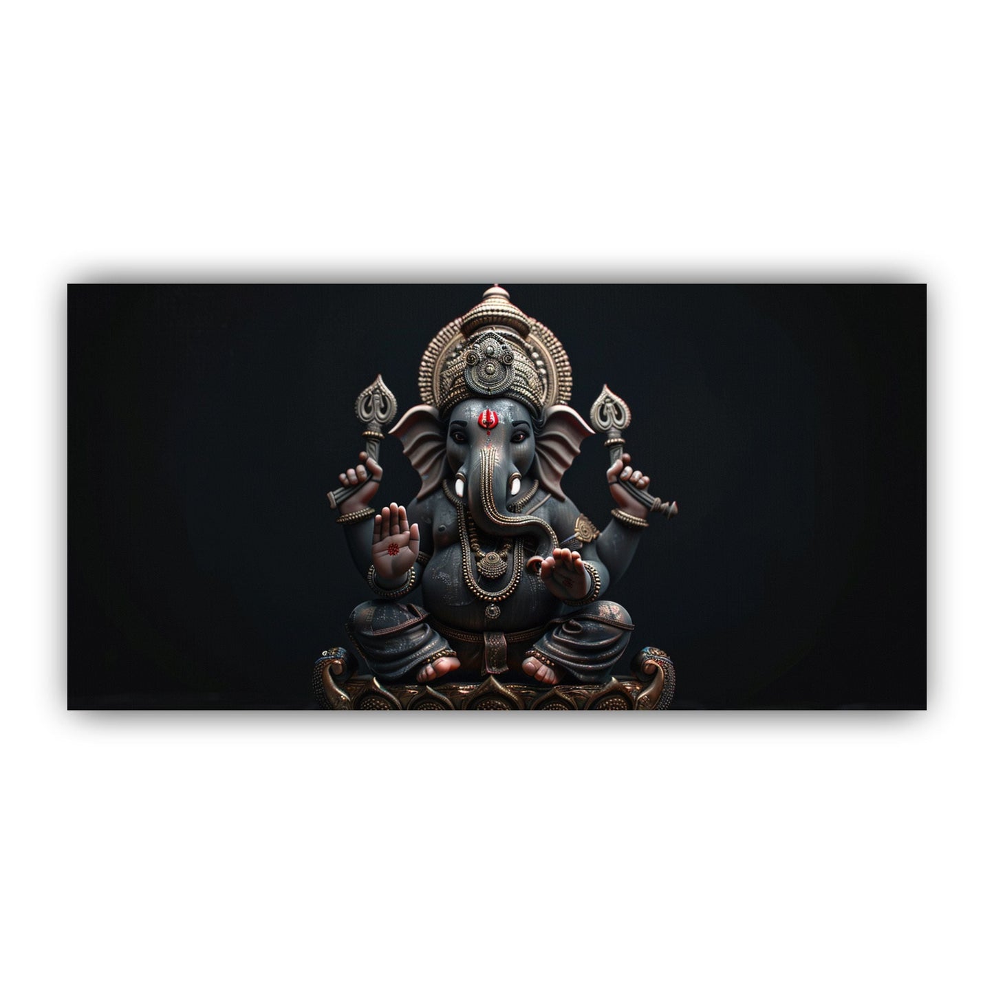 Lord Ganesha Spiritual Wall Art | Uplift Your Decor with Canvas Myntra