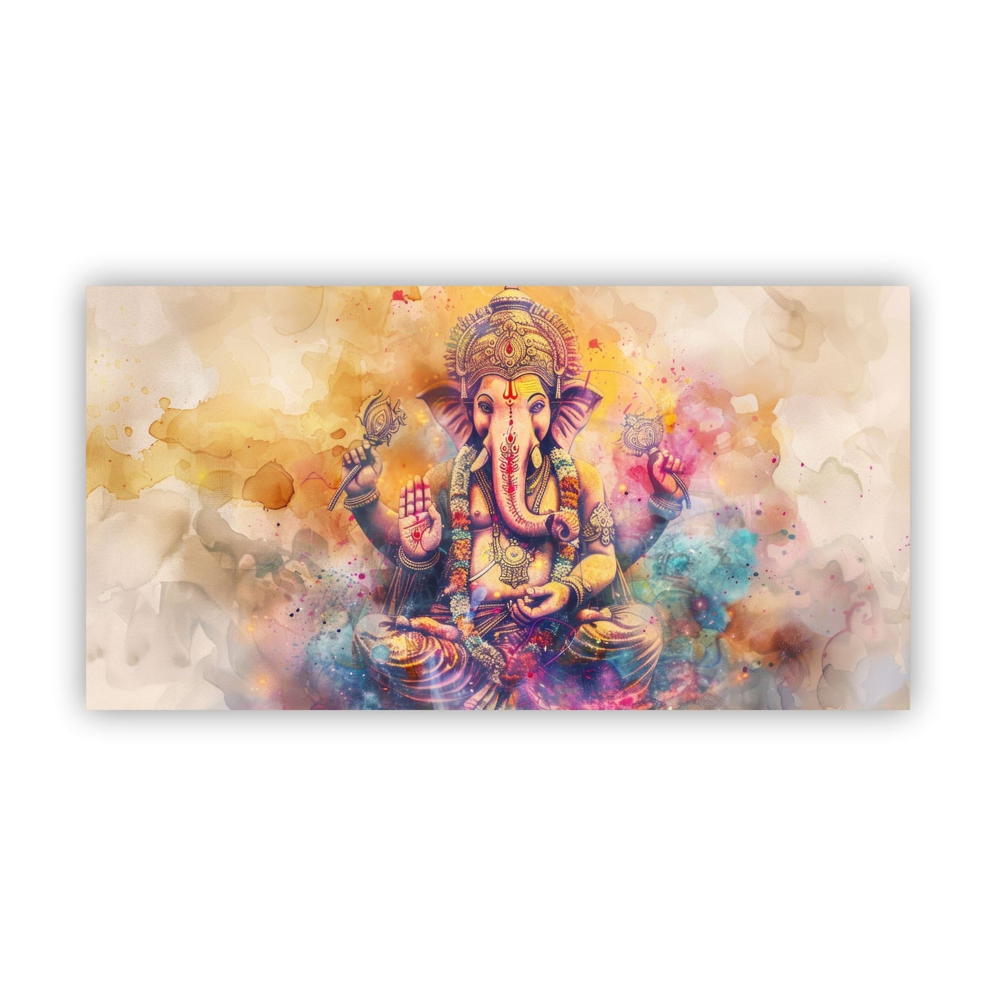 Lord Ganesha Wall Painting | Tranquil Home Decor by Canvas Myntra