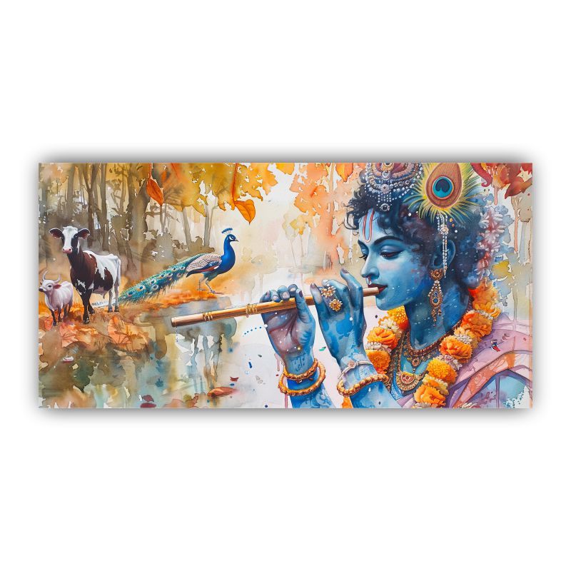 Krishna Wall Paintings by Canvas Myntra