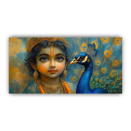 Krishna Wall Paintings by Canvas Myntra