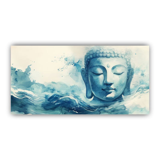 Serenity of Lord Buddha Wall Paintings by Canvas Myntra