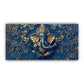 Ganesha Grace | Blue & Gold Designed Lord Ganesha Decor Painting Wall Art