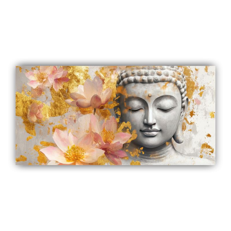 Serenity of Lord Buddha Wall Paintings by Canvas Myntra