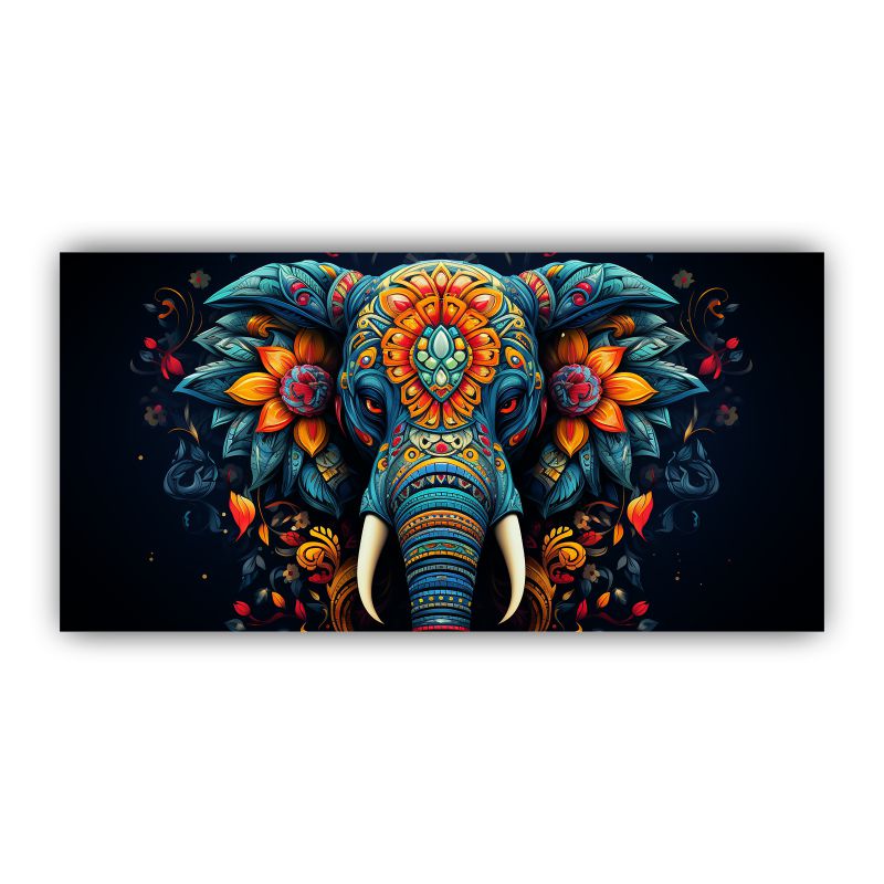 Beautiful Elephant In Abstract