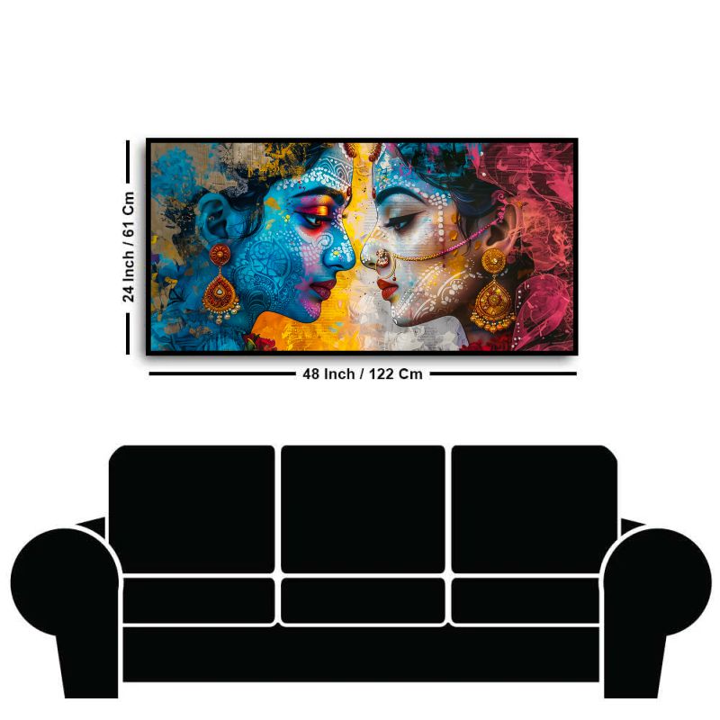 Krishna Wall Paintings by Canvas Myntra