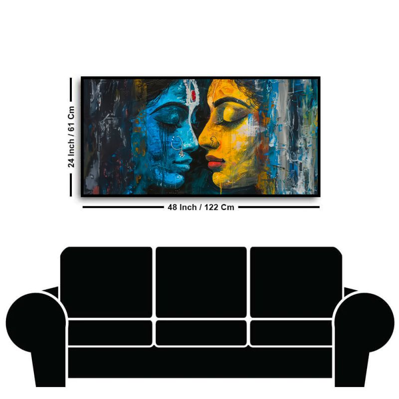 Krishna Wall Paintings by Canvas Myntra