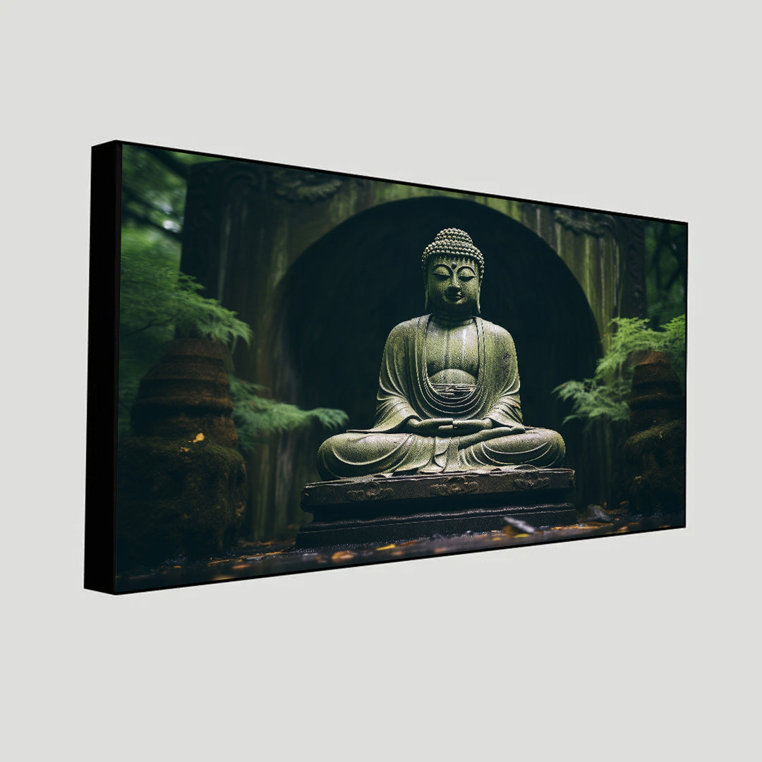 Serenity of Lord Buddha Wall Paintings by Canvas Myntra