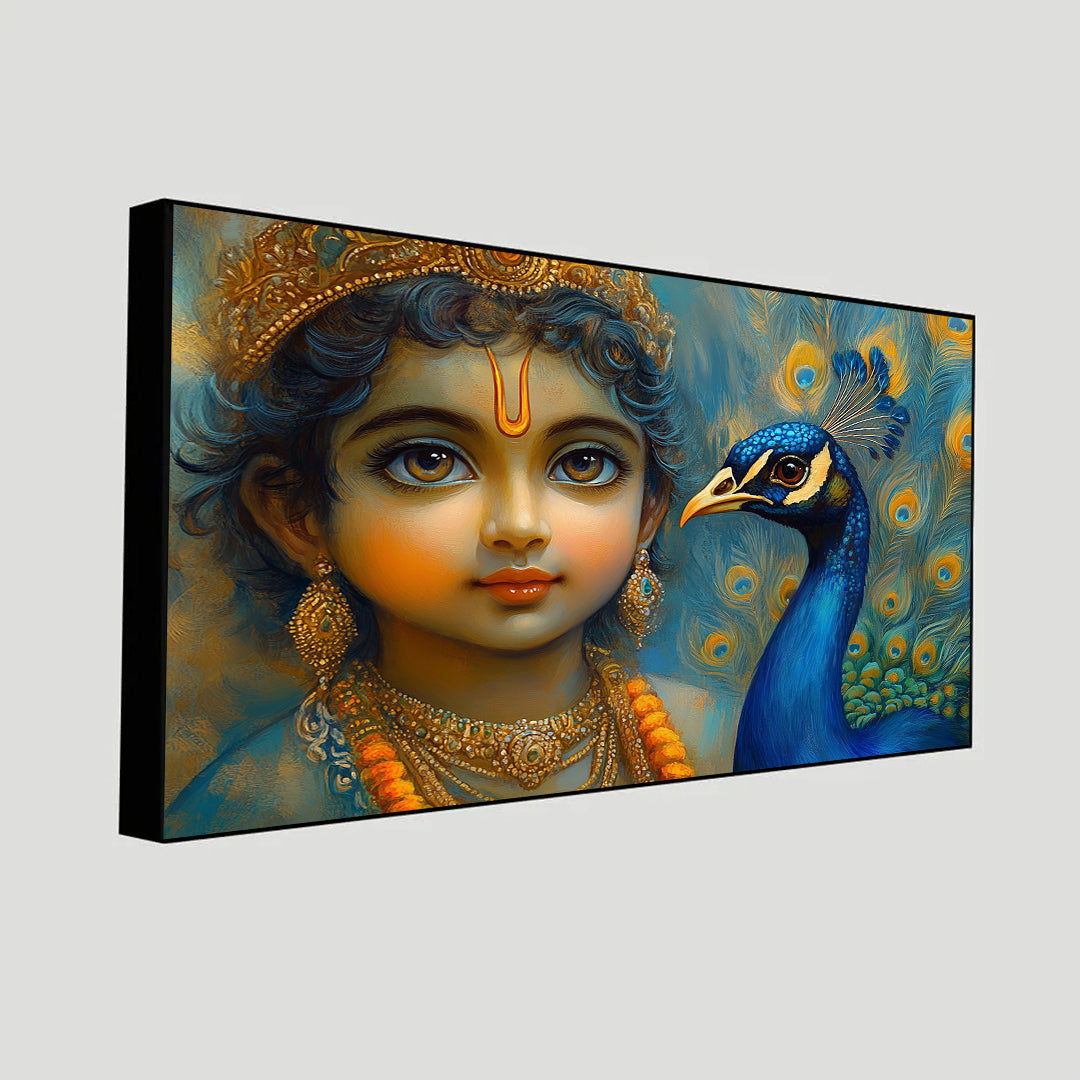 Krishna Wall Paintings by Canvas Myntra