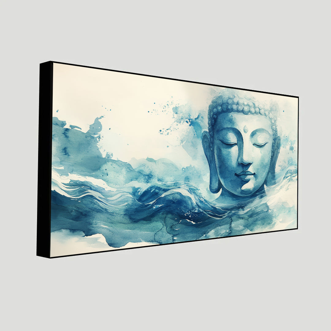 Serenity of Lord Buddha Wall Paintings by Canvas Myntra