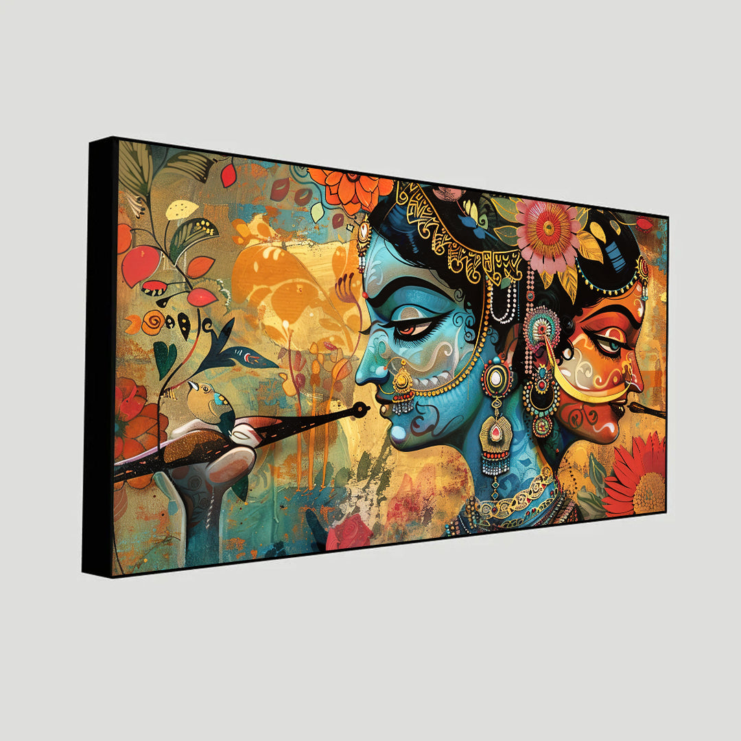 Krishna Wall Paintings by Canvas Myntra