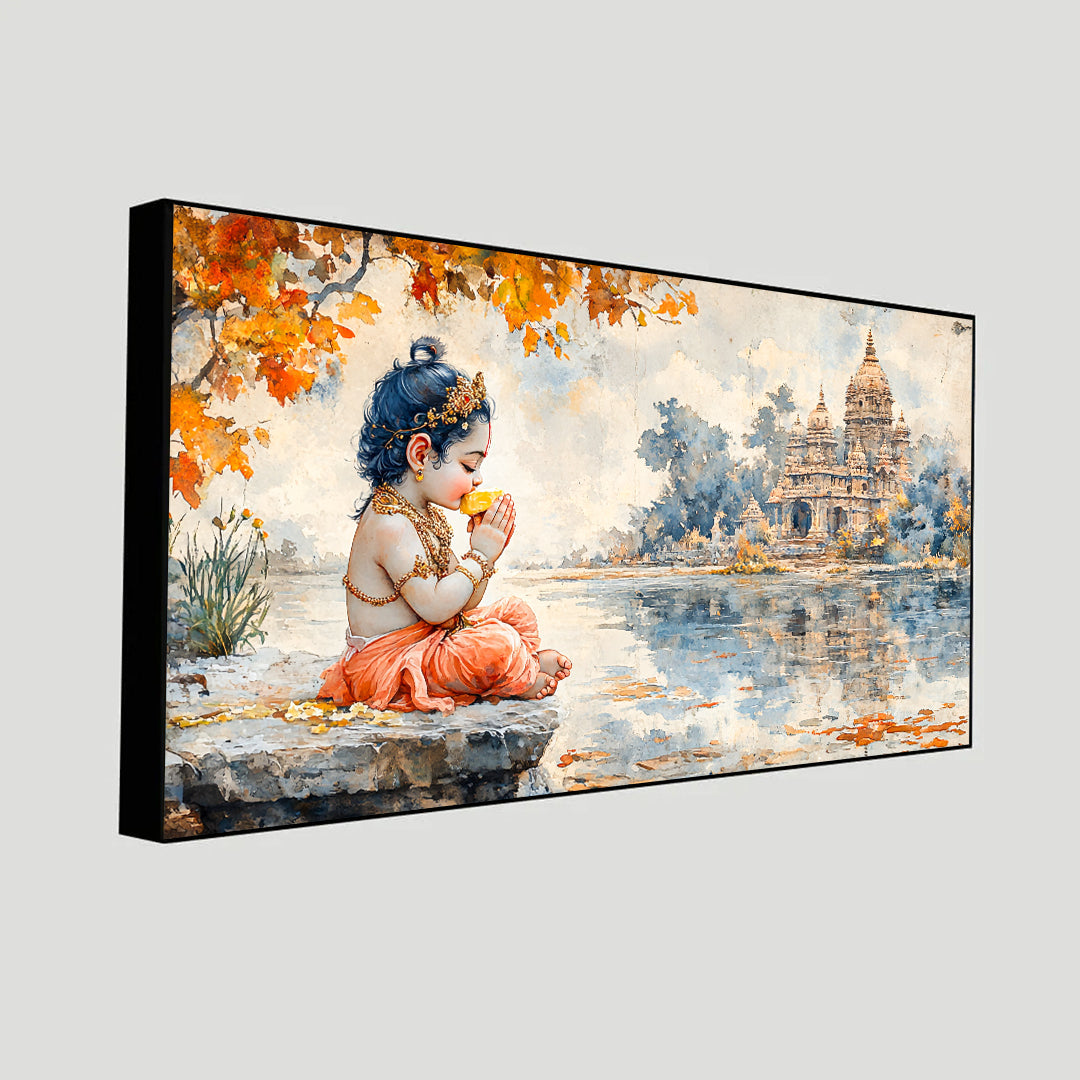 Krishna Wall Paintings by Canvas Myntra