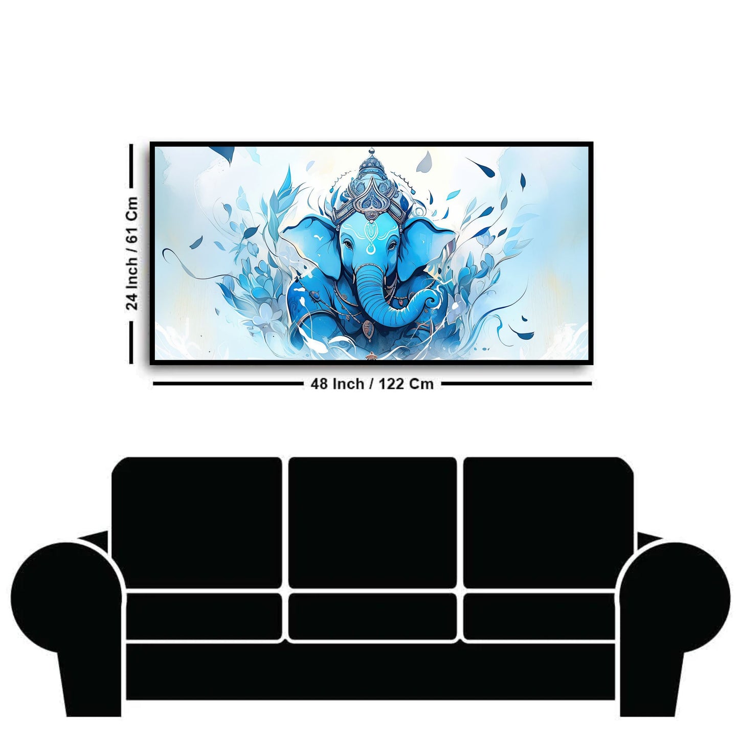 Lord Ganesha Canvas Wall Art | Bring Peace Home with Canvas Myntra