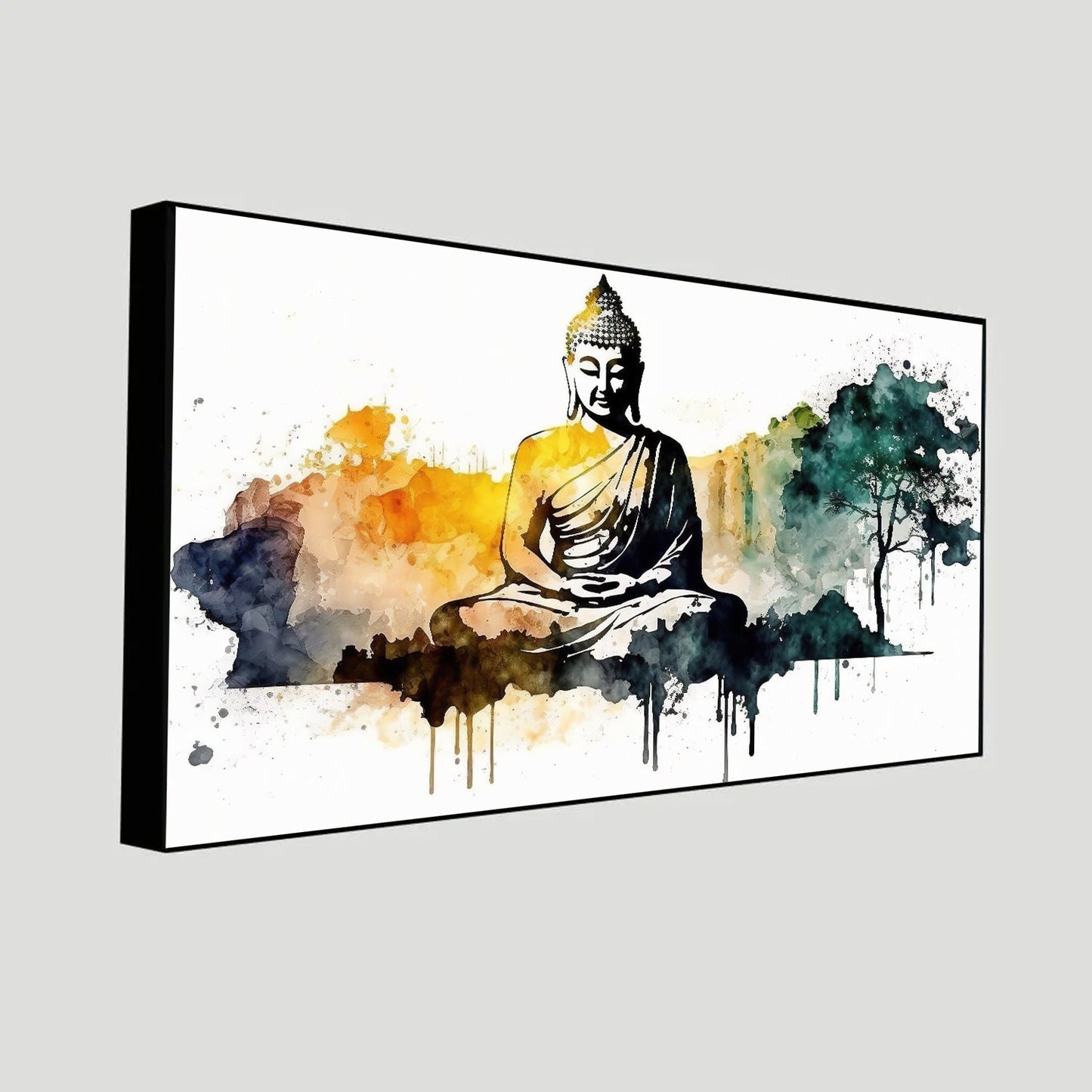 Gautam Buddha Wall Painting | Spiritual Decor by Canvas Myntra