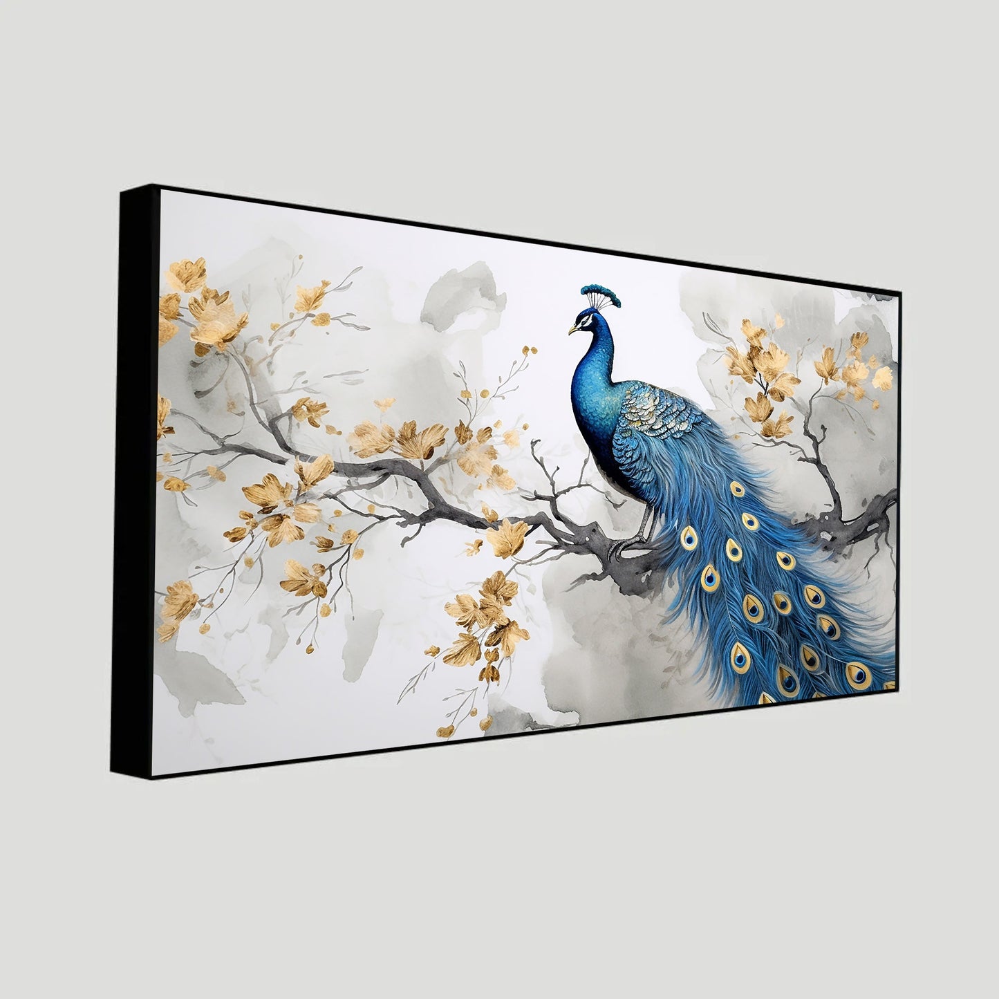 Peacock Spiritual Wall Painting | Perfect Home Decor by Canvas Myntra