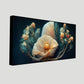 Pearl White Flower Canvas Painting for Your Walls | Timeless Beauty