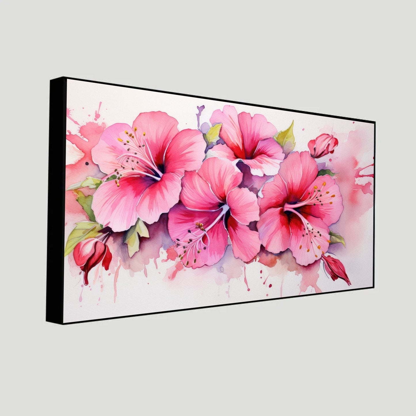 Soft Pink Blooms | Artistic Flower Canvas | Wall Decor for Your Home