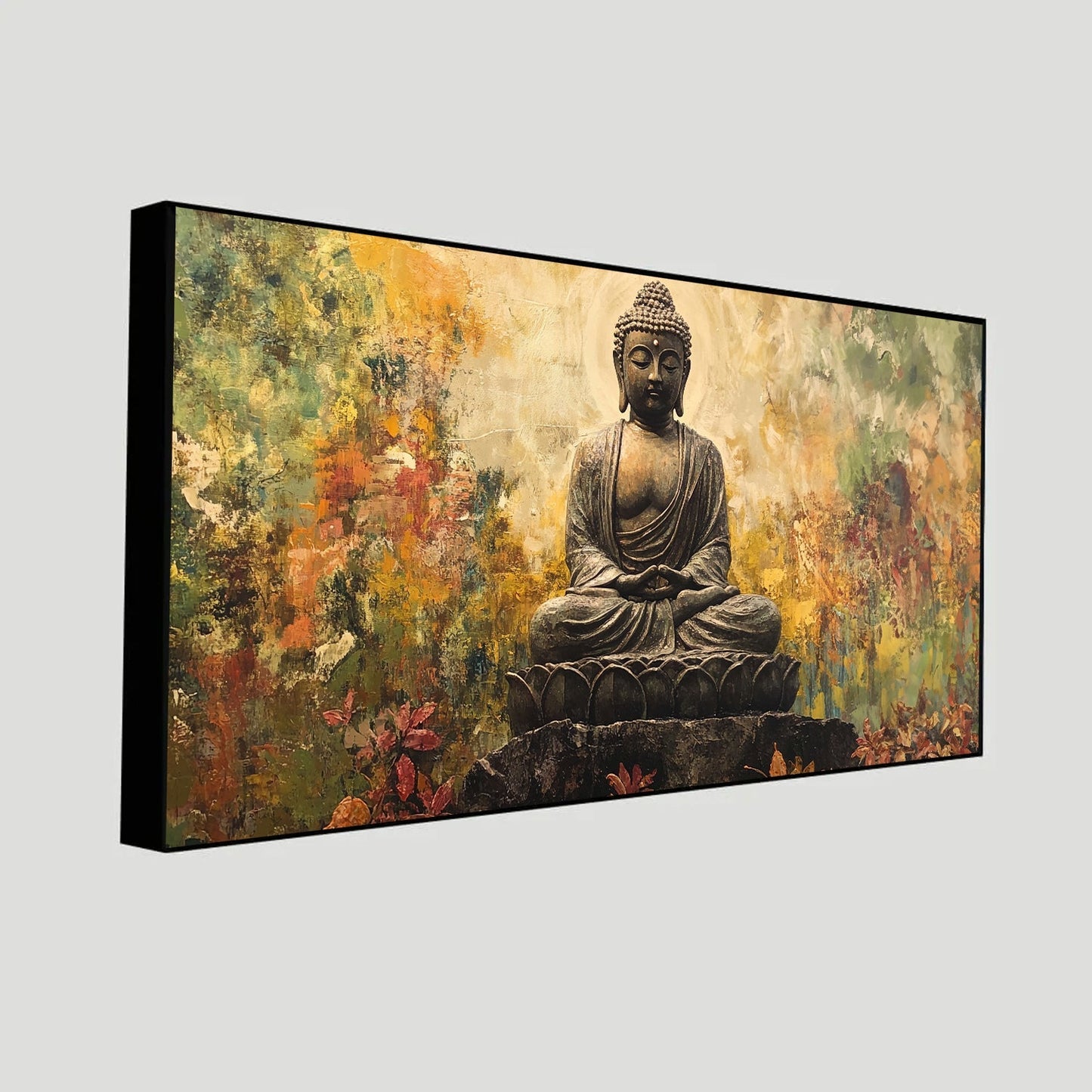 Canvas Myntra Buddha Painting | Enhance Meditation Spaces with Wall Art