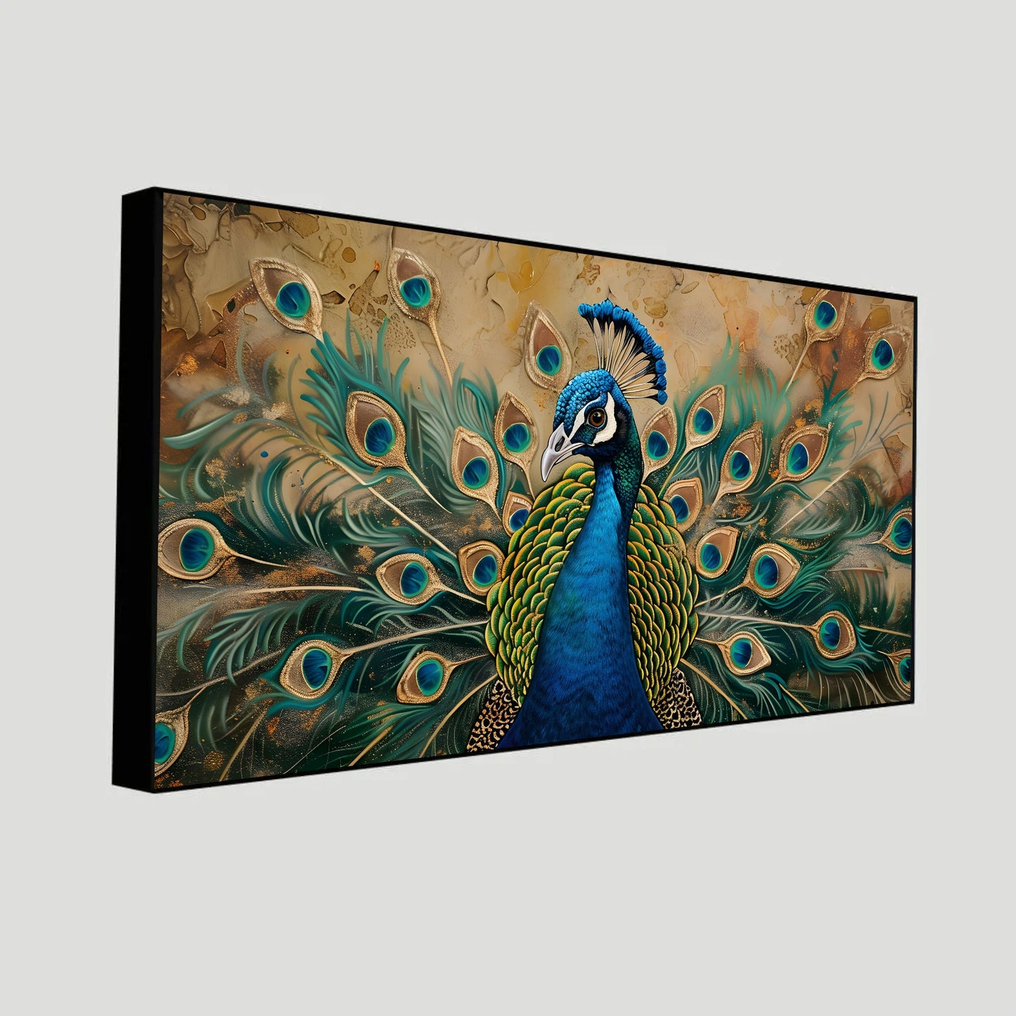 Peacock Wall Art for Home | Spiritual Paintings by Canvas Myntra