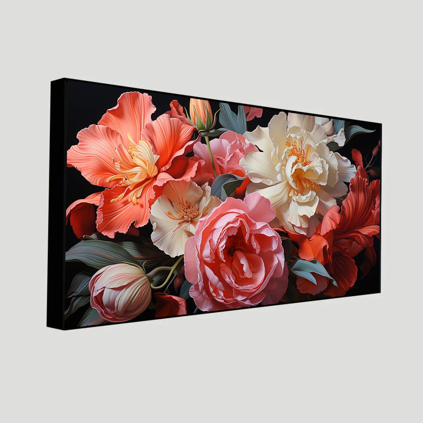 Abstract Flower Wall Painting | Contemporary Design | Realistic Flower Painting