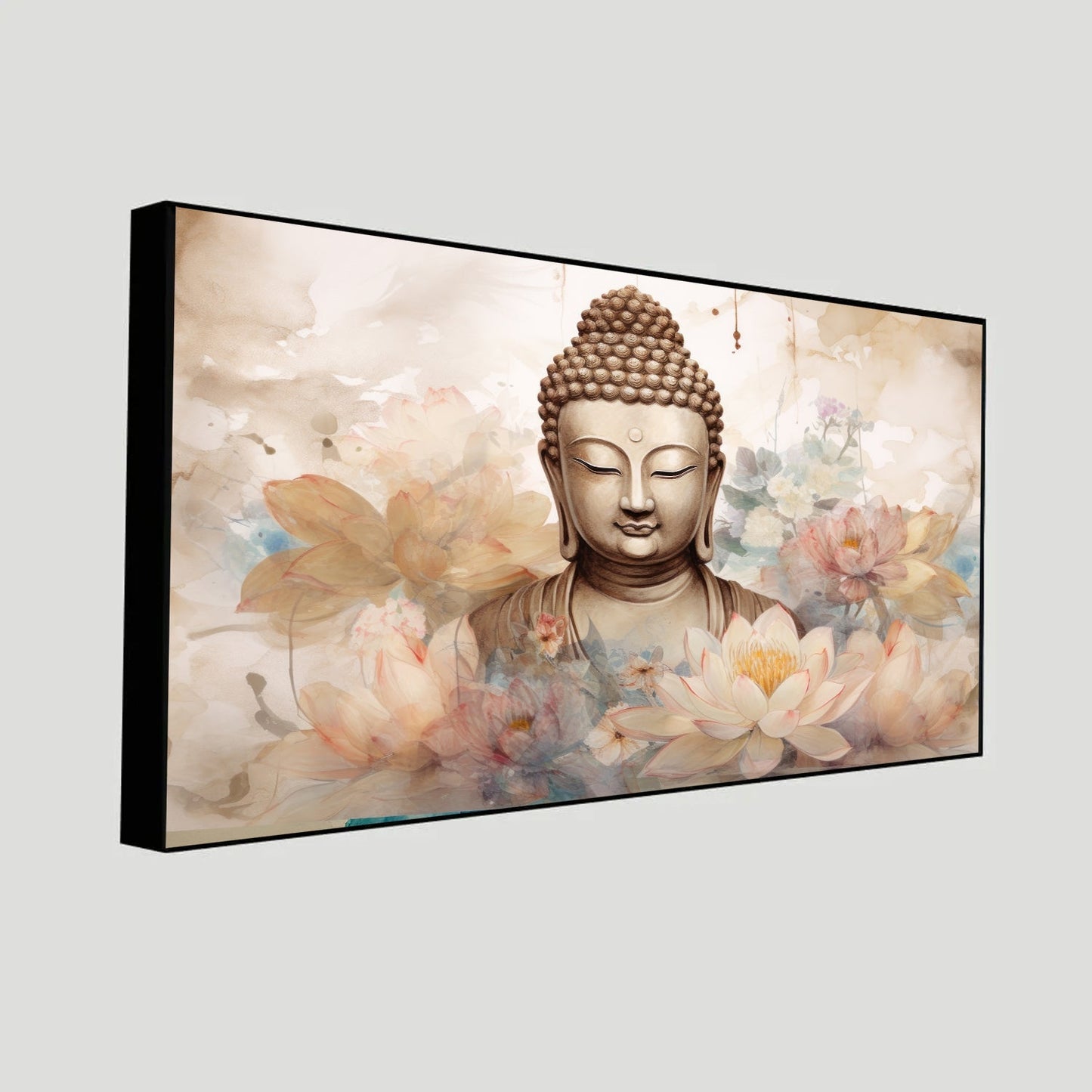 Zen-Inspired Gautam Buddha Painting | Spiritual Decor by Canvas Myntra