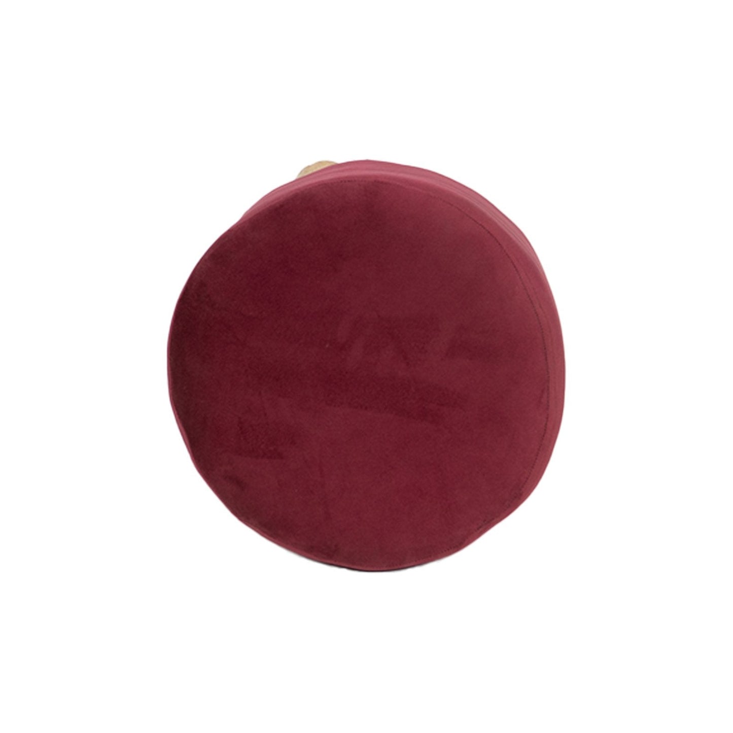 Red soft Ottoman Pouffy with heavy Legs