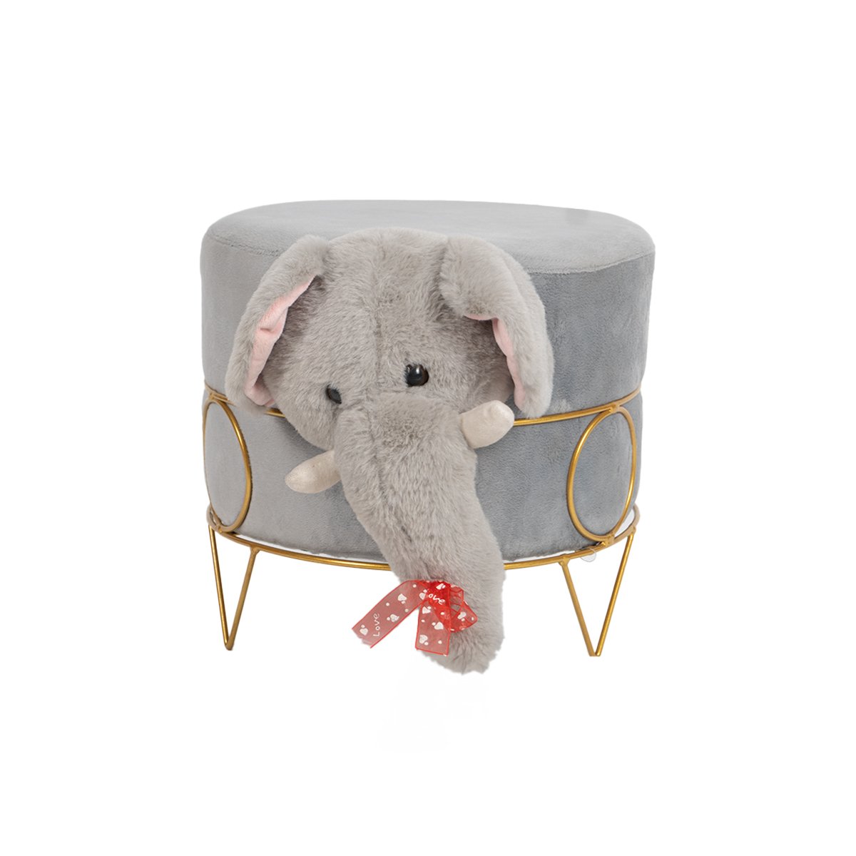 Elephant Cartoon Pouffy