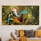 Beautiful Divine Ganesha Canvas Framed Wall Painting