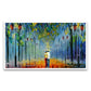 Love Couple Scenery Floating Framed Canvas Wall Painting