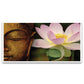 Lord Buddha with Lotus Spiritual Floating Framed Canvas Wall Painting