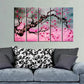 Cherry Blossom Tree 5 Pieces Multicolour Framed Canvas Wall Painting for Living Room, Bedroom, Office Wall Decoration