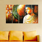 Peaceful Buddha Big Canvas Wall Painting for for Living Room, Bedroom, Office Wall Decoration (24" H x 8" W Each panel)