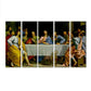 Jesus Christ Religious Multi-Framed Canvas Wall Painting | Living Room & Office Wall Décor