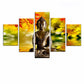 Peaceful Meditating Lord Buddha Multi Framed Canvas Wall Painting for Living Room, Bedroom, Office Wall Decoration