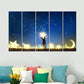 Enchanting Moon and Stars Fantasy 5 Piece Multi Frame Canvas Wall Art