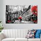 Elegant European Cityscape with Romantic Couple | 5 Piece Multi Frame Canvas Wall Art for Home Décor