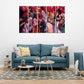 Harmonious Musicians Abstract Art | 5-Piece Canvas Wall Painting with Instruments