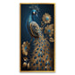 Modern Art Golden Peacock Oriental Luxury Style Canvas Framed Wall Painting