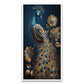 Modern Art Golden Peacock Oriental Luxury Style Canvas Framed Wall Painting