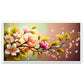 Colorful Realistic Floral Spring Background Floating Frame Canvas Wall Painting